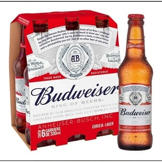 Cerveja Budweiser 330ml Long Neck Pack C/6 UND - ENVIO IMEDIATO