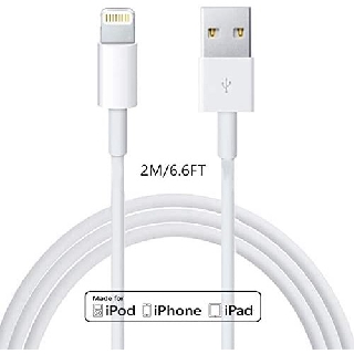 Apple Charger Lightning to USB Cable Compatible iPhone X/8/7/6s/6/plus/5s/5c/SE,iPad Pro/Air/Mini,iPod Touch(2M/6.6FT)