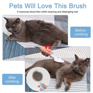 Gato De Estimação Escova Pente Cão Cabelo Remove O Do Animal Auto Limpeza Slicker Para Gatos Cães Emaranhado Produtos De Beleza (3)