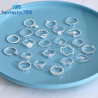 Fantastic789 S925 Silver Open Finger Ring Feminino Festa De Noivado Acessórios De Jóias (1)