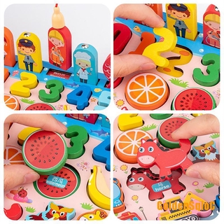 Brinquedo Educativo De Madeira Montessori Dourado Jogo De Quebra-Cabeça Crianças (9)