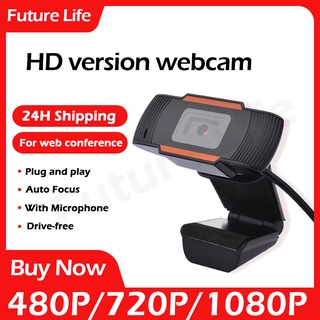 Webcam Com Microfone Hd 1080p /720p /480p Ângulo Ajustável Para Computador (1)