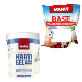 Kit Emulsificante 850g + Liga Neutra M10 1kg P Sorvete Marvi (1)
