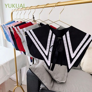 YUKUAL Detachable Sunscreen Uniform Cosplay Props Shirt False Collar Wraps Fake Collar Doll Fake Collar