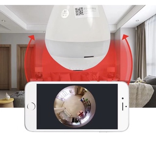 Lâmpada Bulbo Camera Ip 360° Hd Espião iPhone Android Wifi (4)