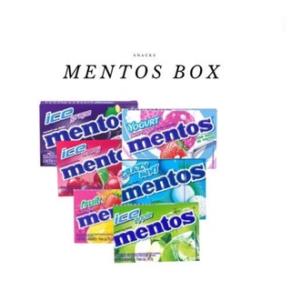 Bala Mentos Ice Slim Box 24,1g Grape Cherry Fruit Yogurt Crazy Mint Apple