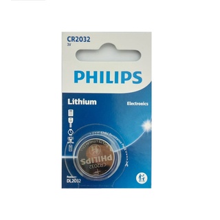 Pilha Lítio Philips CR2032 CR2032P5B/59 - Bateria Lítio Philips
