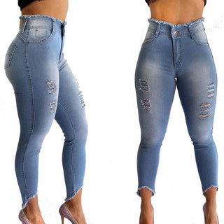 Calça Jeans (fino/leve) Capri com Elastano Destroier. 🖐️🚴.
