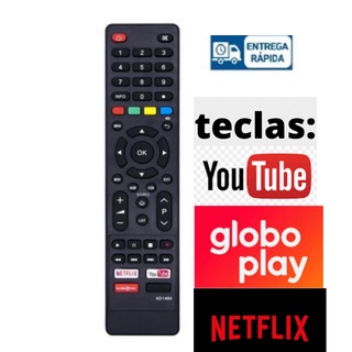 Controle Tv Philco Smart Tecla Netflix Globo Play You Tube / pronta entrega