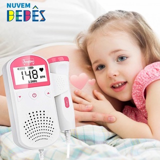 Detector Fetal Doppler Para Bebê Pré-Ficrmas Com Monitor De Frequência Cardíaca/Sonar/5uMK