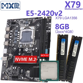 X79 LGA 1356 Motherboard Set Combo Xeon E5 2420 V2 Cpu 8 Gb De Ram De Memória DDR3 1333 Mhz ECC REG PC3 kit 10600 ewBC