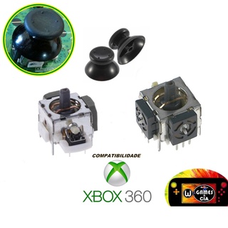 Analógico ALPS 3d Direcional p/ Controle Xbox 360 + 1 Par Botão Direcional 3d do Analogico (2 pçs cada)