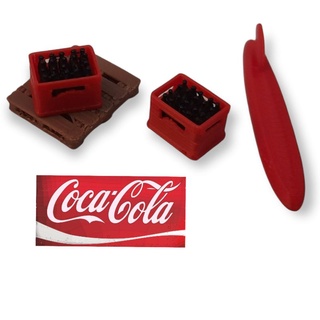 Miniatura Engradado Caixa com garrafas escala 1/64 Acessórios para customização hot wheels dioramas e maquetes