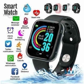 SmartWatch Y68 D20 Relógio com Bluetooth USB com Monitor Cardíaco Smart watch For Iphone Android