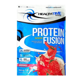 Whey Protein Fusion 3W 1,8kg - HealthTime Para Ganhar Músculos