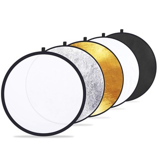 Rebatedor Fotográfico Circular Refletor Luz 104cm 5 em 1 Dobrável com Bolsa GT867 Lorben