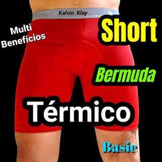 Short Térmico Básico Bermuda Masculino Segunda Pele HYÁ