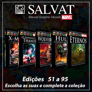 Salvat Preta - Marvel Graphic Novels - Capa Dura - Edições 51 a 95