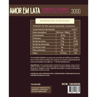 Brownie Fit - Amor Em Lata 300g - Food4fit (2)