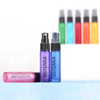 8pcs doTERRA 10ML oil spray bottle dark colored thick frosted glass bottle pure dew spray perfume points bottling