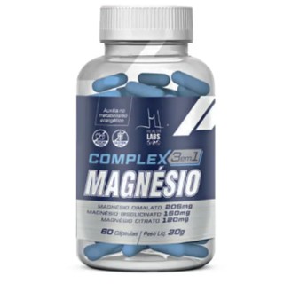 Complex magnésio 3 em 1 60 cápsulas - Health Labs.