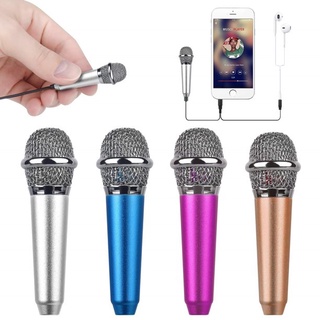 Mini Microfone Portátil Estéreo 3,5mm Para TikTok Celular Android para Laptop PC Desktop Microfone Karaoke ENVIO IMEDIATO (1)