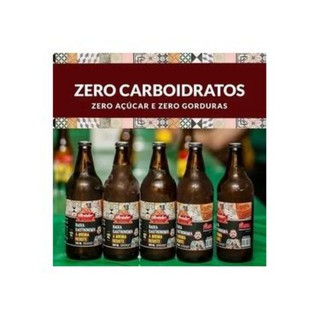kit 05 Cervejas Bruder 600 ml Baixa Gastronomia Zero Açúcar Zero Carbo