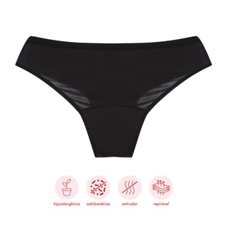 Kit Calcinha Absorvente Menstrual Pantys e SEMPRE LIVRE (3 unidades ) - Fluxo Moderado (6)
