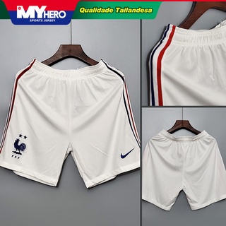 France 2020 Camisa França Selecção Nacional de Futebol Branca Esportes Shorts