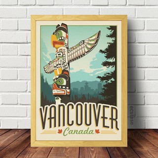 Quadro Cartão Postal Vancouver Canada 2