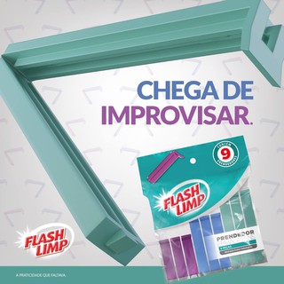 Prendedor de Embalagens Flash Limp/Kit com 9 Peças para Cozinha, Original. (2)