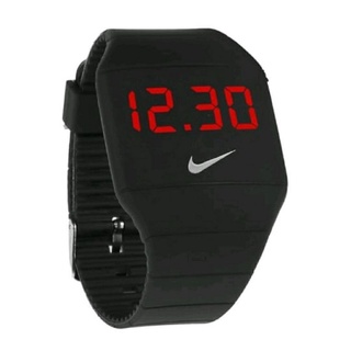 Relógio da Nike preto estiloso de silicone relogio Nike de pulso digital led