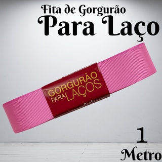 Fita De Gorgurão Para Laço 22mm Progresso | 1 Metro - Rosa Chiclete