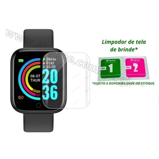 Película de gel Smartwatch e Apple Watch com kit limpeza. Apple Watch Serie 1, 2, 3, 4, 5 e 6 IWO 38MM 40MM 42MM 44MM