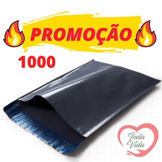 Envelope de seguranca 1000 unidades 12x18 - cinza com lacre plastico - pronta entrega (1)