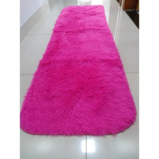Tapete rosa pink passadeira 2m por 50cm felpudo peludo antialérgico antiderrapante temos varias cores
