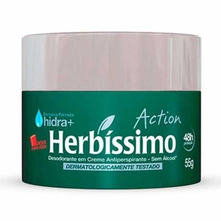 Desodorante Herbíssimo Action Creme Antiperspirante 48h com 55g