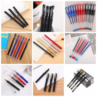 9-10pcs/lot【ZH046】Simple Gel Pen Series Black Matte Office Sign Pen Water-based Student Exam Pen Stationery