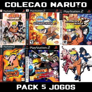 Coleção Naruto Ultimate Ninja (5 Jogos) Ps2 Desbloqueado