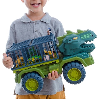 Carro De Transporte De Dinossauro Caminhão Tráfego A Fricção Alimentado Carros Jogarmat Dino Playset Brinquedos Meninos Presente Do