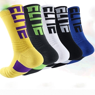 Elite socks basketball socks men's Non Slip middle tube summer breathable cotton running socks