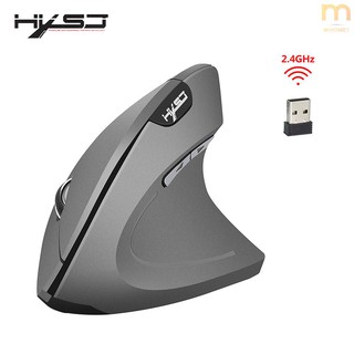 Hxsj Mouse Sem Fio Vertical Ergonômico Recarregável 3 Dpi Opcional Ajustável 2400 Dpi Mouse
