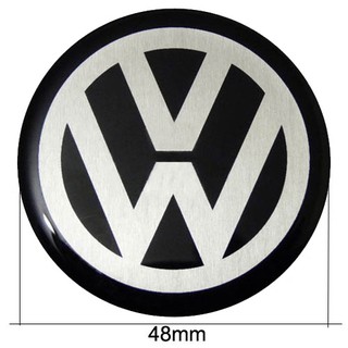 Jogo 4 Emblemas De Calotas Adesivo Resinado Volkswagen 48mm Vw Gol Polo Voyage Saveiro Parati Logus Golf Up (4)