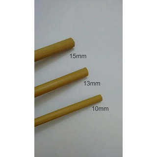 Poleiro Plástico Frisado Cerejeira 33cm - 3 Unidades Medidas: 10mm / 13mm / 15mm
