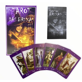 Tarot Baralho Tarô Das Bruxas 22 Cartas e Manual