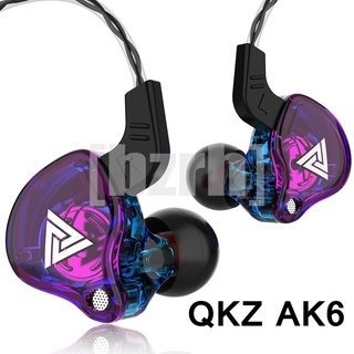 【Ensacado】Qkz ak6 3.5mm fone de ouvido cobre driver estéreo alta fidelidade baixo correndo esporte jogos fone de ouvido [without box]