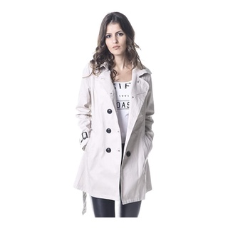 Sobretudo Feminino Casaco jaqueta forrado trench coat com cinto super promocao inverno