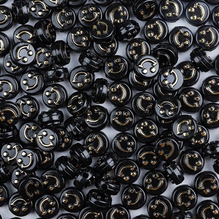 10mm 50 Pcs Acrílico Sorriso Rosto Contas DIY Soltos Spacer Beads Para Fazer Jóias (6)