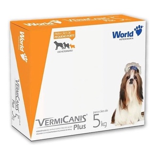 Vermífugo Cães Pequeno Porte Vermicanis Plus 400 Mg Até 5 Kg