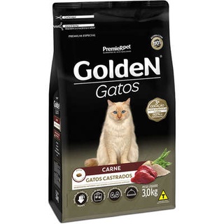 Ração Golden para Gatos Castrados 3kg (1)